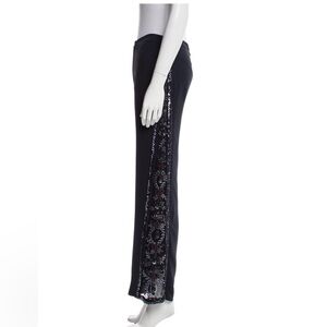 Valentino silk pants with a bead/sequin embellishment